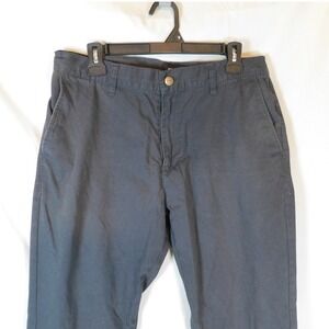 RVCA Nature X Industry Mens Black Chino Pants Straight Leg Size 33